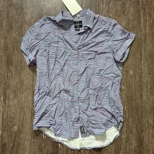 Wildfang Striped Short-Sleeve Blouse